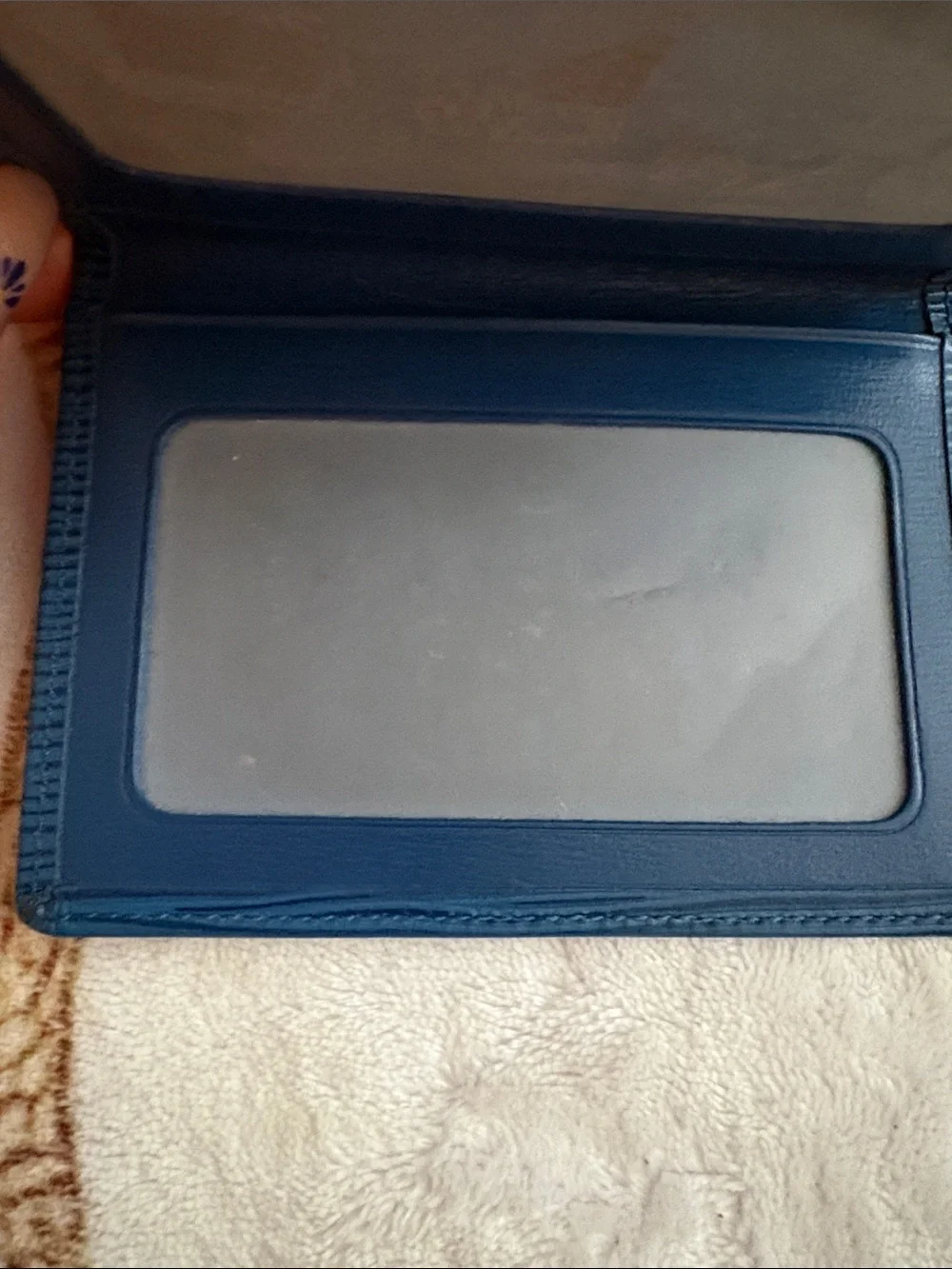 Louis Vuitton Dark Blue Epi Leather Men's Card Case